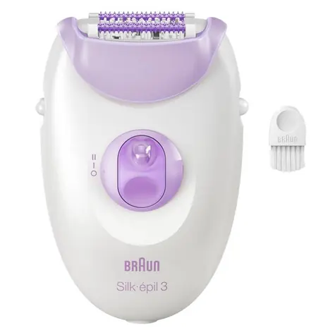 Braun SE3-000 Silk épil 3 fialová / Epilátor / 20 pinzet