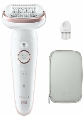 Braun SES9000 Silk-épil 9 růžová / Epilátor / 40 pinzet / Wet & Dry