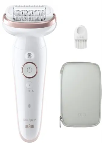 Braun SES9000 Silk-épil 9 růžová / Epilátor / 40 pinzet / Wet & Dry