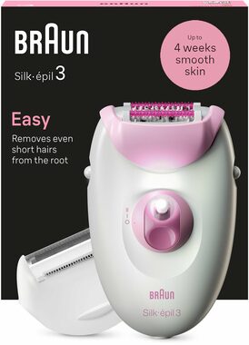 Braun SE3-031 Silk épil 3 růžová / Epilátor / 20 pinzet