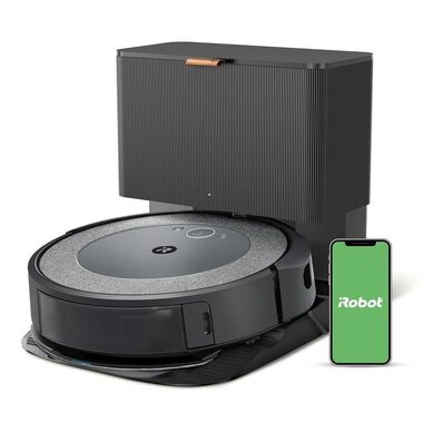 iRobot Roomba Combo i5+ šedá / Robotický vysavač / WiFi / BT / vysávání & mopování / čisticí stanice /1850 mAh