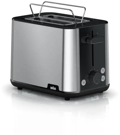 Braun PurShine HT1510.BK černá / Topinkovač / 900 W / 2 topinky / regulace opékání / aut. vypnutí