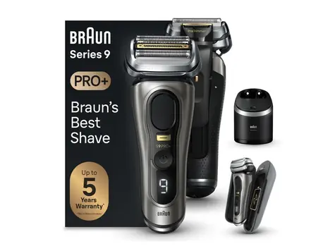 Braun Series 9 Pro+ 9575cc Wet&Dry / Holicí strojek / Pánský / Planžetový / 60 min provoz / Na tvář