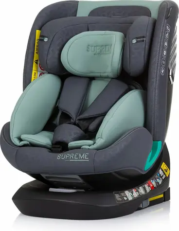 CHIPOLINO Supreme i-Size 40-150cm Isofix 360 Pastel Green / autosedačka / (0-36 kg | 40 - 150 cm)