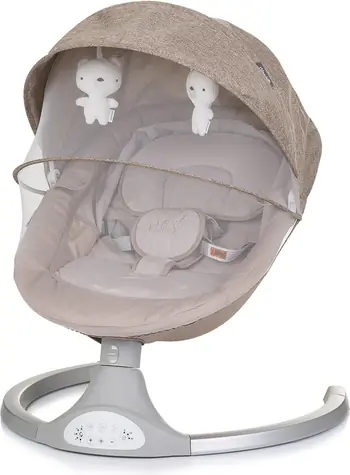 CHIPOLINO Elektrická kolébka Nest Macadamia / od 0 - 6 měsíců / do 9 kg