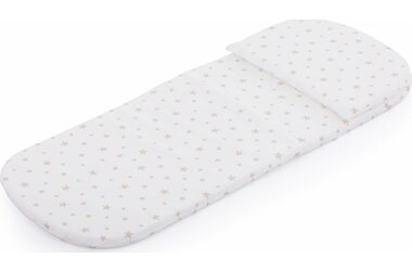 CHIPOLINO Matrace do kočárku Beige stars