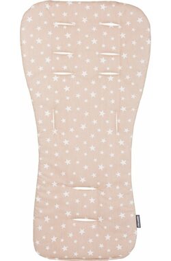 CHIPOLINO Měkká podložka do kočárku Beige stars