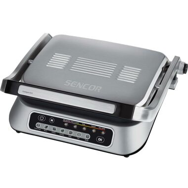 SENCOR SBG 6031SS stříbrná / Kontaktní gril / 2100 W / Regulace teploty
