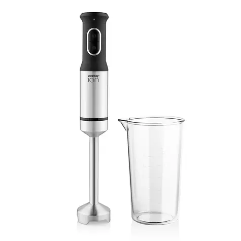 Niceboy ION Twister T2 stříbrná / Tyčový mixér / 1200 W / nádoba 600 ml 