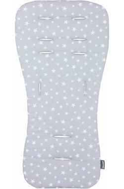 CHIPOLINO Měkká podložka do kočárku Grey stars