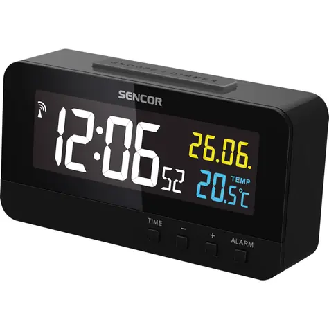 SENCOR SDC 4800 B černá / Digitální budík / LED displej / Teploměr