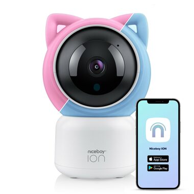 Niceboy ION Starlight SL3 / Multifunkční dětská chůvička / Full HD / senzor teploty / noční vidění / MicroSD / USB-C