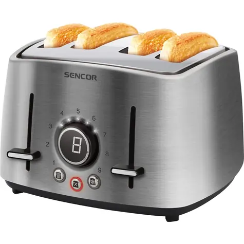 SENCOR STS 5070SS stříbrná / Topinkovač / 1600 W / 4 sloty 