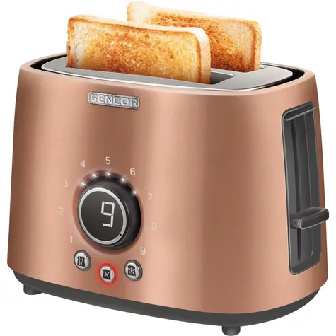 SENCOR STS 6056GD bronzová / Topinkovač / 1000 W / 2 sloty 