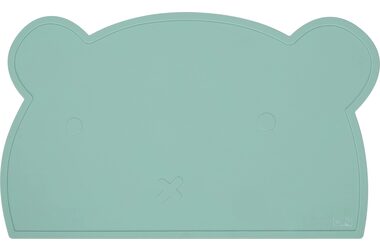FreeON Silikonová podložka Medvídek zelená / od 6 měsíců