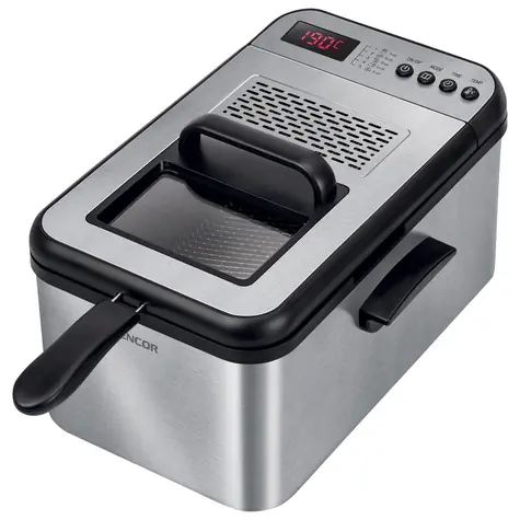 SENCOR SFR 8200SS stříbrná / Fritéza / 2200W / 3.2L / 110 - 190°C
