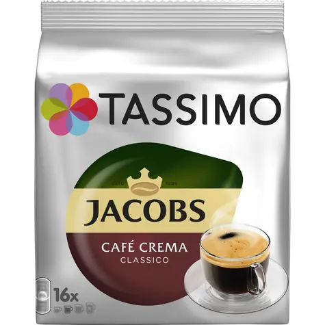 Jacobs Crema Tassimo 16x 7 g / Kapslová káva
