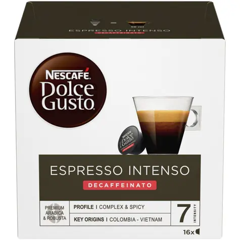 NESCAFÉ Dolce Gusto Espresso Intenso Decaffeinato 16x / Kapslová káva