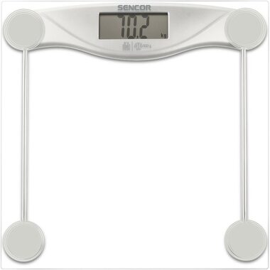 SENCOR SBS 113SL / Osobní váha / Tvrzené sklo / LCD / 150 kg / kg/lb / 1x CR2032