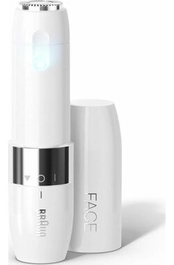 Braun FS1000 bílá / Mini holící strojek na obličej / dámský / 1x AA baterie 