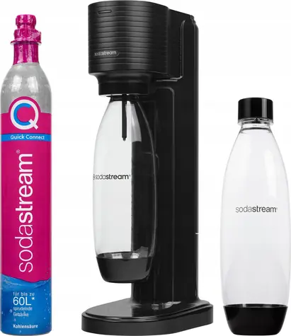 SodaStream Gaia Titan černá / výrobník sody / 1x láhev / 1x CO2 plyn