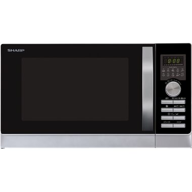 Rozbaleno - SHARP R843INW černá / Mikrovlnná trouba / gril / 1050W / 25L / rozbaleno