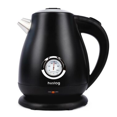Huslog Rychlovarná konvice s teploměrem černá / 2200W / 1.7 L / otočná základna 360°