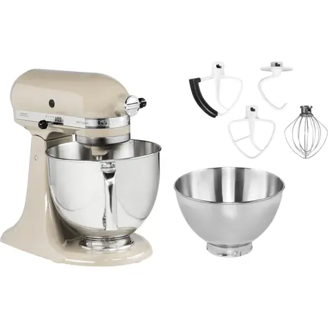 KitchenAid 5KSM175PSEAC mandlově krémová / Kuchyňský robot Artisan / 300W / 4.8 l / 10 rychlostí / planetární systém