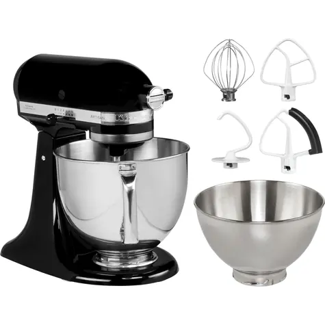 KitchenAid 5KSM175PSEOB černá / Kuchyňský robot Artisan / 300W / 4.8 l / 10 rychlostí / planetární systém