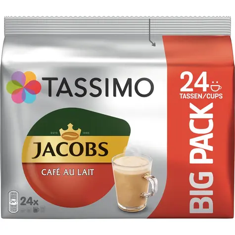 Jacobs CAFE au lait Tassimo 24 ks / Kapsolvá káva 