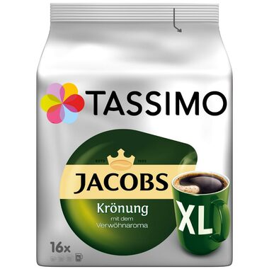 Jacobs Krönung XL Tassimo 16 ks / Kapslová káva 