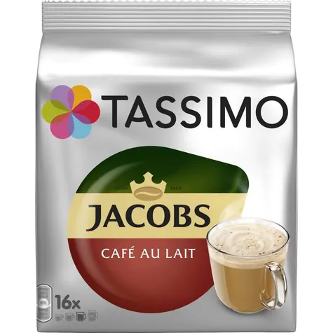 Jacobs CAFE au lait Tassimo 16 ks / Kapslová káva 
