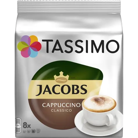 Jacobs Cappuccino Classico Tassimo 8 ks / Kapslová káva 