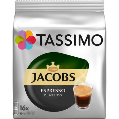 Jacobs Espresso Classico Tassimo 16 ks / Kapslová káva 