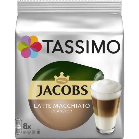 Jacobs Latte Macchiato Tassimo 8 ks / Kapslová káva 