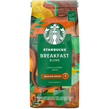 Starbucks Breakfast Blend 450 g / Zrnková káva / 100% Arabica 