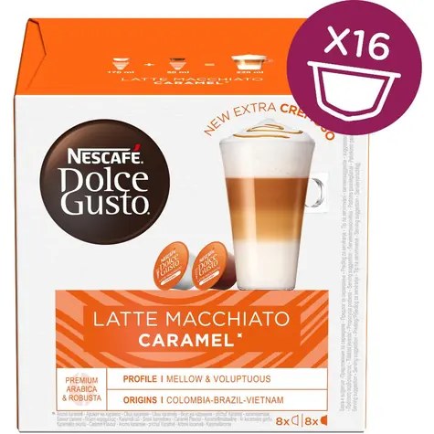 NESCAFÉ Dolce Gusto Latte Macchiato Caramel 16 ks / Kapslová káva 