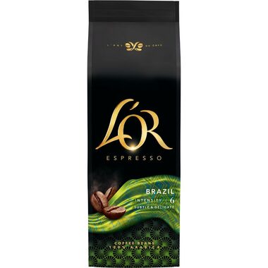 L'OR Espresso Brazil 500 g / Zrnková káva / 100% Arabica 