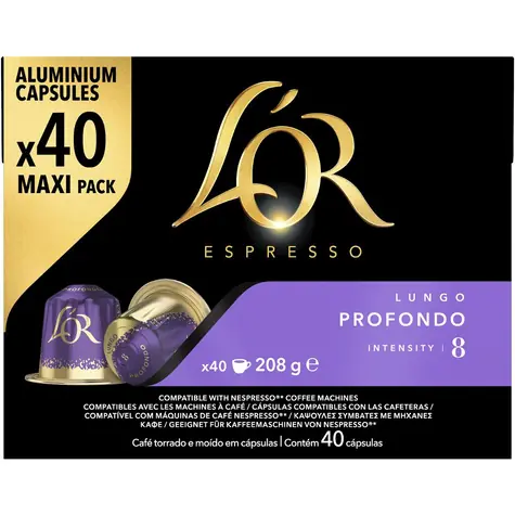 L'OR Espresso Profondo Nespreso 40 ks / Kapslová káva 