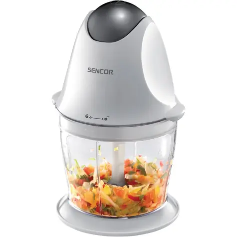 SENCOR SHB 4310 bílá / Sekáček potravin / 300 W / Nádoba 650 ml