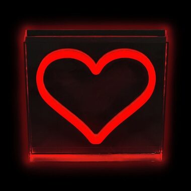 2Kids Toys LED NEON LIGHT lampička Srdce červené