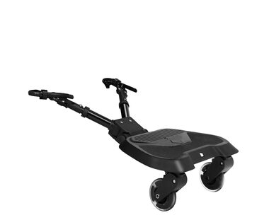 KikkaBoo Stupátko ke kočárku Ally Black / do 20 kg / od 15 měsíců