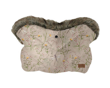 KikkaBoo Rukavice na kočárek Luxury Secret Garden Beige