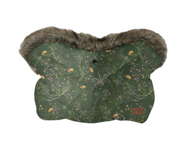 KikkaBoo Rukavice na kočárek Luxury Secret Garden Green