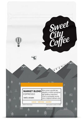 Sweet City Coffee Market Blend Brazílie 250 g / Zrnková káva 