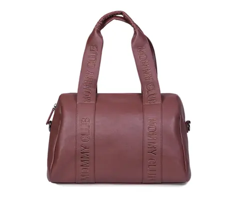 Childhome Přebalovací taška Mommy Club Signature Vegan Leather Dark Brown