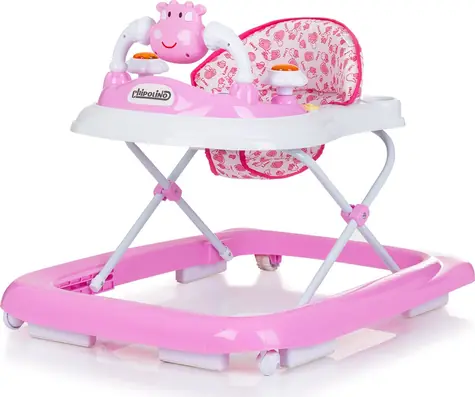 CHIPOLINO Chodítko interaktivní Little Cow Pink / od narození