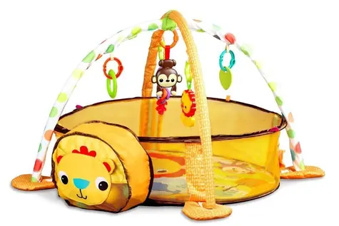 ECOTOYS Hrací deka s ohrádkou Lev / od narození