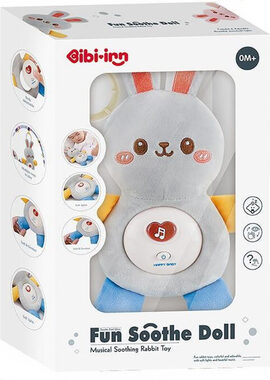 CHIPOLINO Plyšový usínáček Rabbit Grey / od narození