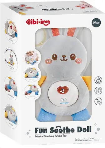 CHIPOLINO Plyšový usínáček Rabbit Grey / od narození